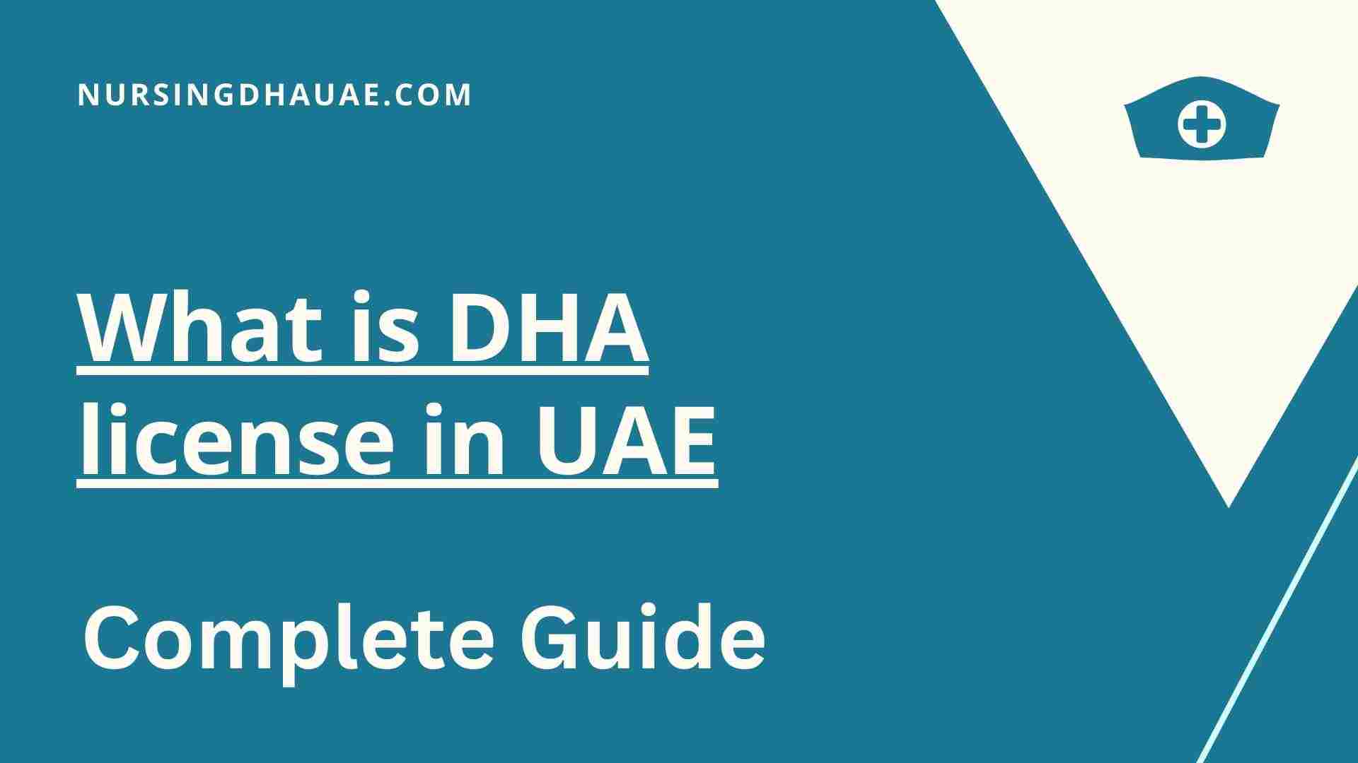 What is DHA license in UAE